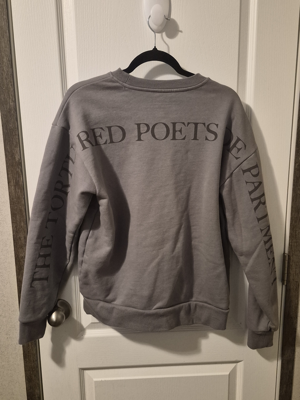 Taylor Swift Tortured Poets Dept Crew Neck Sweatshirt Fandom Cozy Casual Med